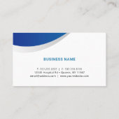 Kundenspezifische Unternehmensförderung Visitenkarte (Rückseite)