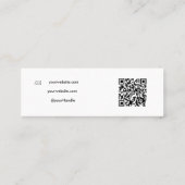 Kundenspezifische Unternehmenslogistik und soziale Mini Visitenkarte (Rückseite)