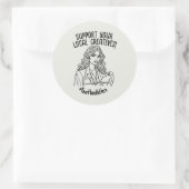 Kundenspezifische Unternehmensnamen Unterstützung Runder Aufkleber (Tasche)