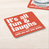 Kundenspezifische Untersetzer des SPASSES u. des (angewinkelt)