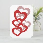 Kundenspezifische Valentinstag-Einladung Einladung (Stehend Vorderseite)