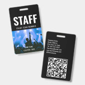 Kundenspezifische Veranstaltung oder Konzertname d Ausweis (Vorder- & Rückseite)