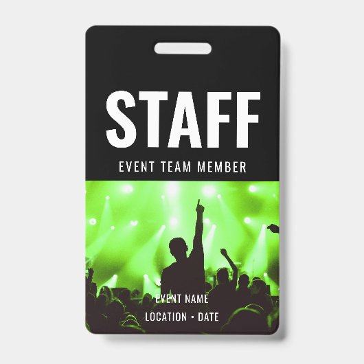 Kundenspezifische Veranstaltung oder Konzertname d Ausweis (Vorderseite)