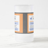 Kundenspezifische Verordnungs-Bier-Tasse Mattglas Bierglas (Mittel)