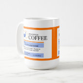 Kundenspezifische Verordnungs-Kaffee-Tasse Kaffeetasse (Vorderseite Links)