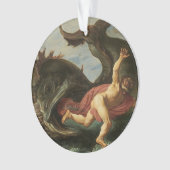 Kundenspezifische Verzierung "Jonas und des Wals" Ornament (Vorderseite)