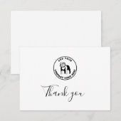 Kundenspezifische VET-Logos Dankeskarte (Vorne/Hinten)