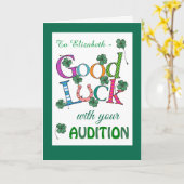 Kundenspezifische viel Glück-Hörprobe Karte (Gelbe Blume)