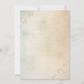 Kundenspezifische Vintage klassische Einladung (Rückseite)