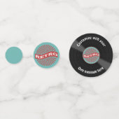 Kundenspezifische Vinyl Record Retro Konfetti (Vorderseiten)