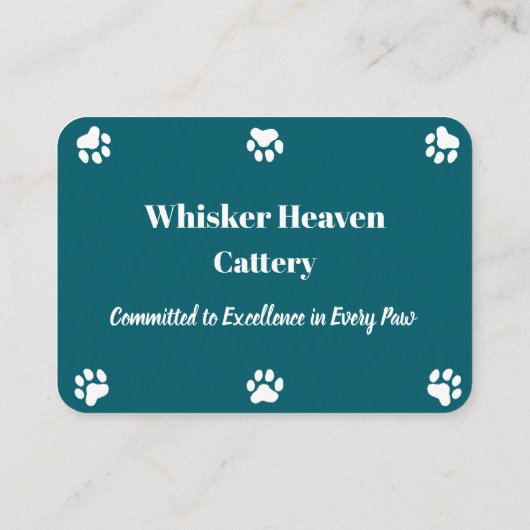 Kundenspezifische Visitenkarte (Rückseite)