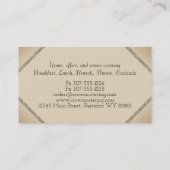 Kundenspezifische Visitenkarte (Rückseite)