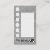 Kundenspezifische Visitenkarte (Rückseite)