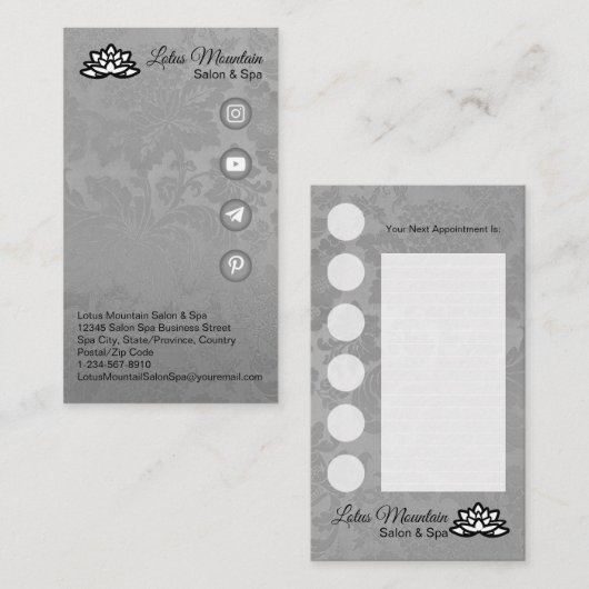 Kundenspezifische Visitenkarte (Vorne/Hinten)