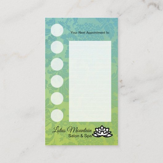 Kundenspezifische Visitenkarte (Rückseite)