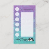 Kundenspezifische Visitenkarte (Rückseite)