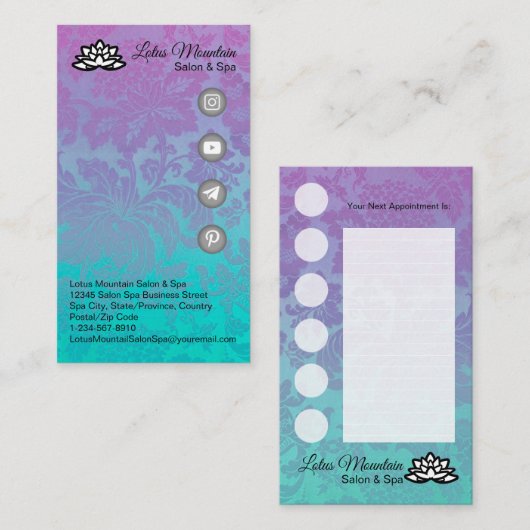 Kundenspezifische Visitenkarte (Vorne/Hinten)