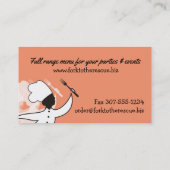 Kundenspezifische Visitenkarte (Rückseite)