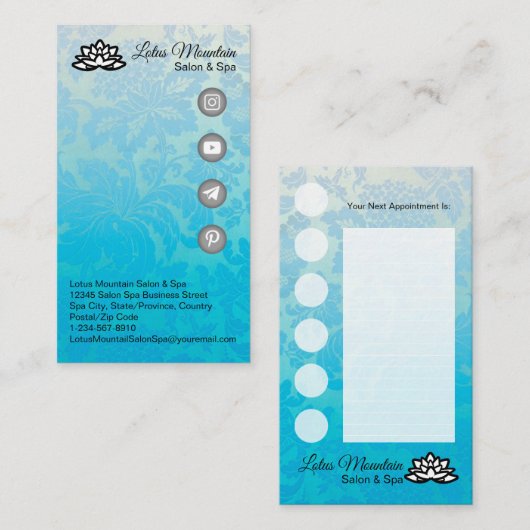 Kundenspezifische Visitenkarte (Vorne/Hinten)