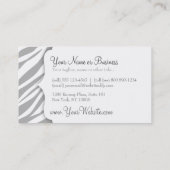 Kundenspezifische Visitenkarte des (Rückseite)