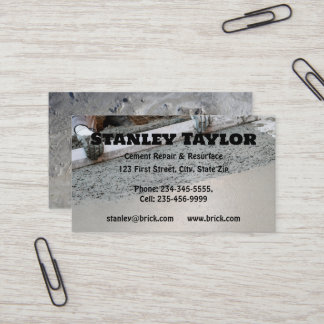 Kundenspezifische Visitenkarte für Betonlösungen u