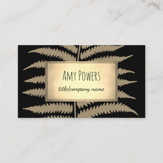 kundenspezifische Visitenkarte für Blatt-Design, b (Vorderseite)