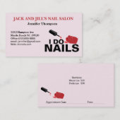 Kundenspezifische Visitenkarte für Nageltechniker Terminkarte (Vorne/Hinten)