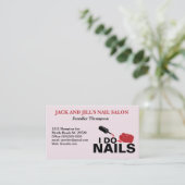 Kundenspezifische Visitenkarte für Nageltechniker Terminkarte (Stehend Vorderseite)