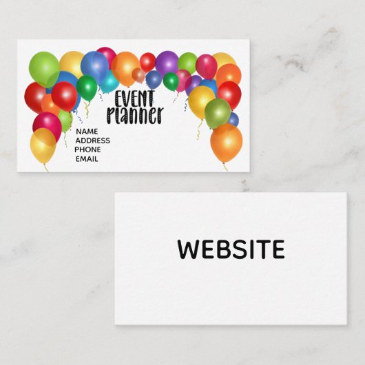 Kundenspezifische Visitenkarte für Veranstaltungsp (Vorne/Hinten)