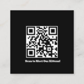 Kundenspezifische Visitenkarte mit Fotos und QR-Co (Rückseite)