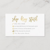 Kundenspezifische Visitenkarten: Das Visitenkarte (Rückseite)