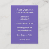 Kundenspezifische Visitenkarten der PSYCHOLOGIE Visitenkarte (Rückseite)