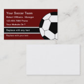 Kundenspezifische Visitenkarten für Fußball-Coach Visitenkarte (Vorne/Hinten)