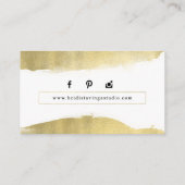 Kundenspezifische Visitenkarten: Heidi Stavinga Visitenkarte (Rückseite)