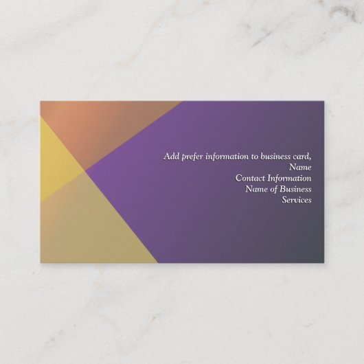 Kundenspezifische Visitenkarten, Markengeschäft, Visitenkarte (Vorderseite)