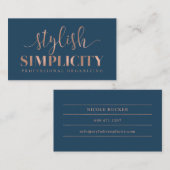 Kundenspezifische Visitenkarten: Stilvolle Visitenkarte (Vorne/Hinten)