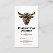 Kundenspezifische Visitenkarten Western Cowboy Far Visitenkarte (Vorderseite)