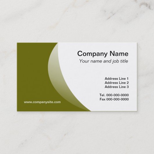 Kundenspezifische Vorlagen Visitenkarte (Vorderseite)