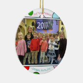 Kundenspezifische Vorschulfeiertags-Verzierung Keramikornament (Rechts)