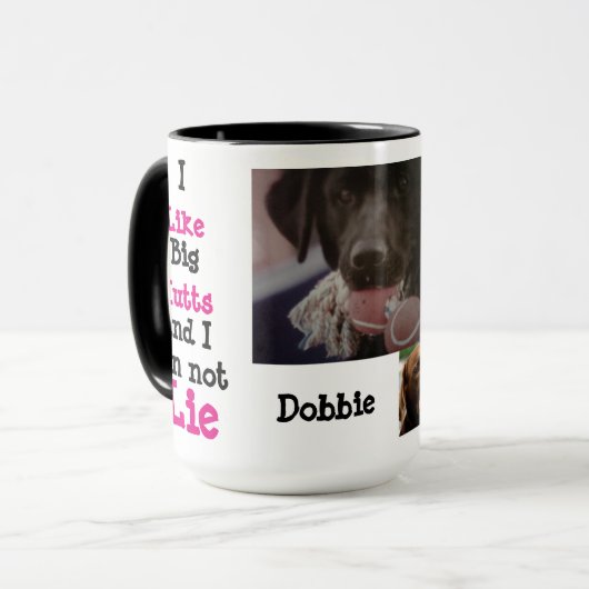 Kundenspezifische Wecker-Tasse Dobbie des Tasse (Vorderseite Links)