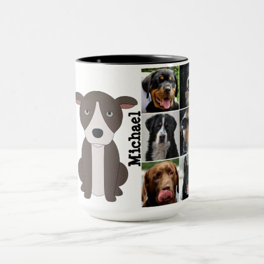 Kundenspezifische Wecker-Tasse großes Mutts3 des Tasse (Zentrum)