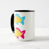 Kundenspezifische Wecker-Tassen-Fische 341 des Tasse (Vorderseite Links)