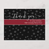 Kundenspezifische Weihnachten dank Nachrichten Postkarte (Vorderseite)