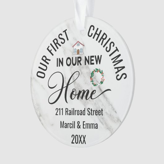 Kundenspezifische Weihnachten in unserer neuen Zuh Ornament (Vorderseite)