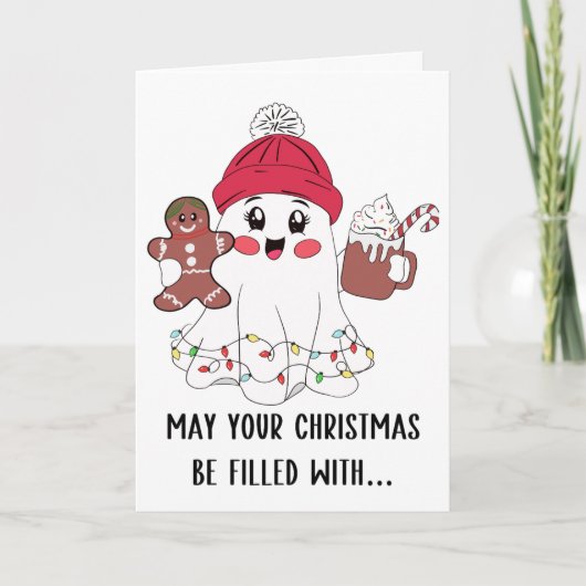 Kundenspezifische Weihnachts-Kaffeekonzerte für Fr Feiertagskarte (Vorderseite)