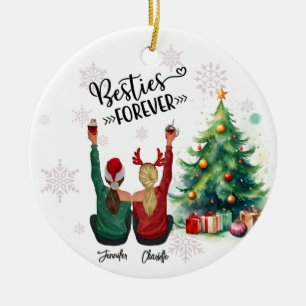 Kundenspezifische Weihnachtsgeschenke 2024 Keramik Ornament