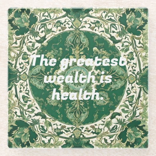 Kundenspezifische Weihnachtsgeschenke für Physioth Glasuntersetzer (Vorderseite)