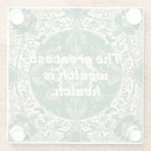 Kundenspezifische Weihnachtsgeschenke für Physioth Glasuntersetzer (Rückseite)