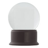 Kundenspezifische WeihnachtsImitat MERLOTONYX Schneekugel (Rückseite)