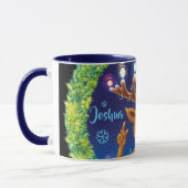 Kundenspezifische Weihnachtskaffee-Tasse, -rudolph Tasse (Links)